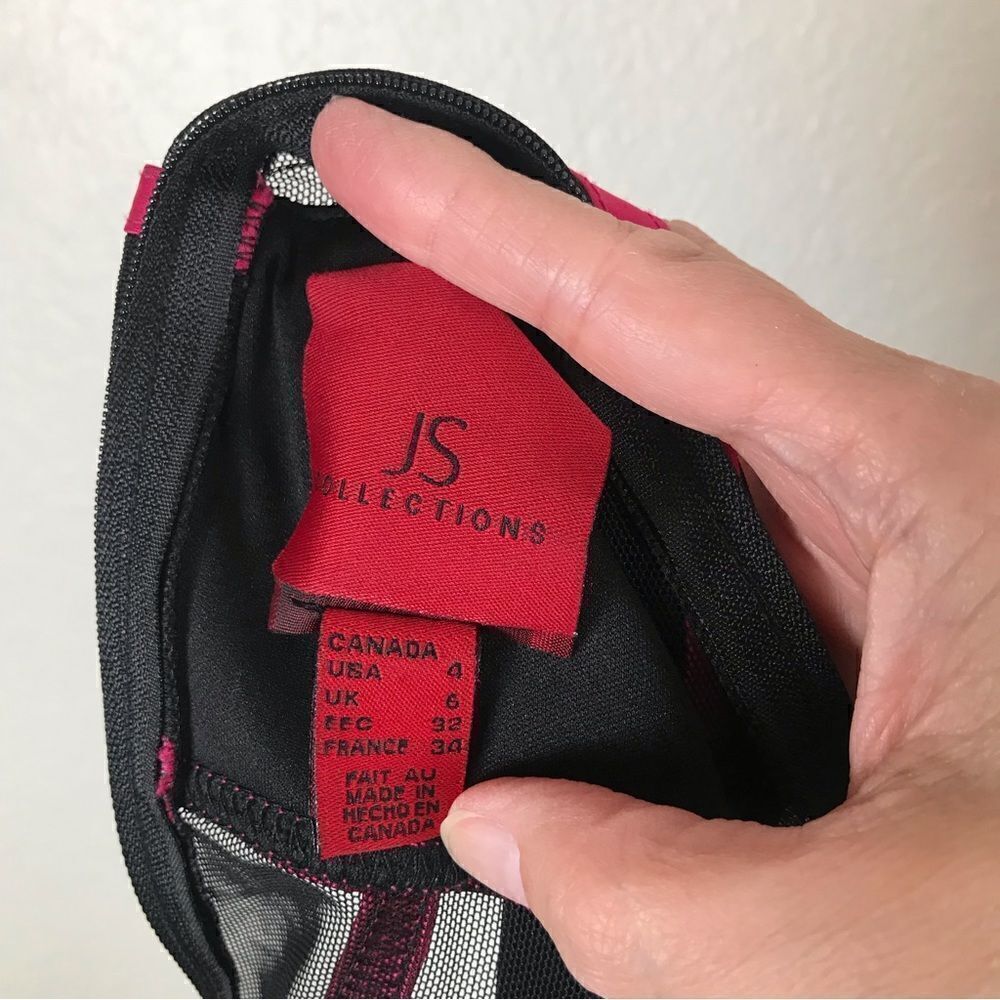 Js Collections Retro 60’s Look Sheer Mesh Color B… - image 7